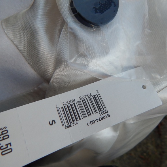 Old Navy White Double-Breasted Coat - Picture 4 of 7